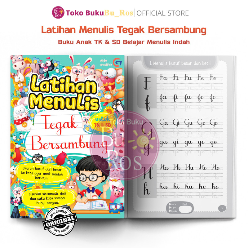 Latihan Menulis Tegak Bersambung Untuk TK & SD
